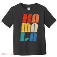 Retro Styled Text Kamala Harris Toddler T-Shirt thumb 0