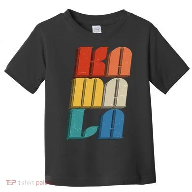 Retro Styled Text Kamala Harris Toddler T-Shirt