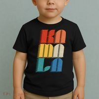 Retro Styled Text Kamala Harris Toddler T-Shirt thumb 2