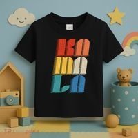 Retro Styled Text Kamala Harris Toddler T-Shirt thumb 3