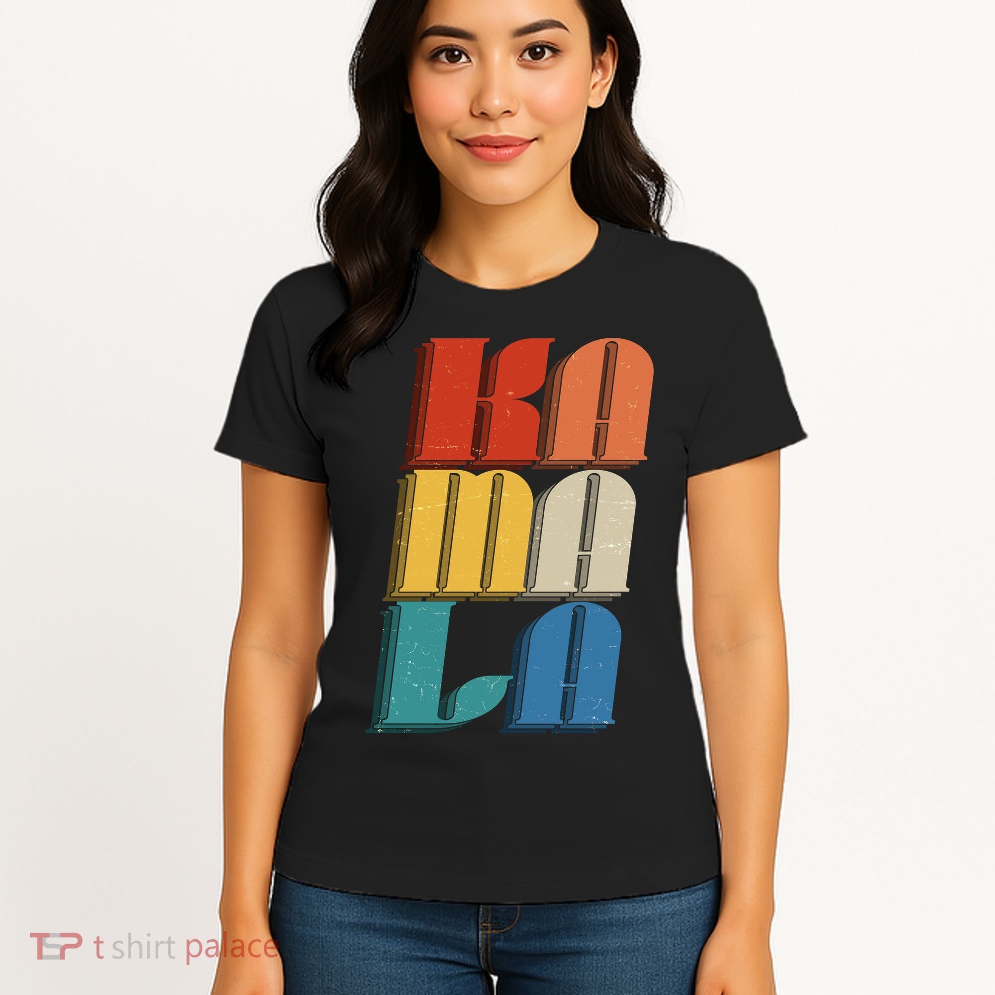 Retro Styled Text Kamala Harris Women's T-Shirt