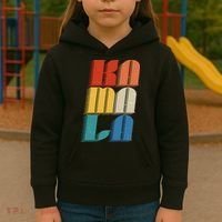 Retro Styled Text Kamala Harris Kids Hoodie thumb 3