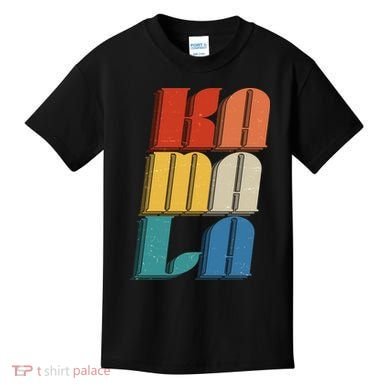 Retro Styled Text Kamala Harris Kids T-Shirt