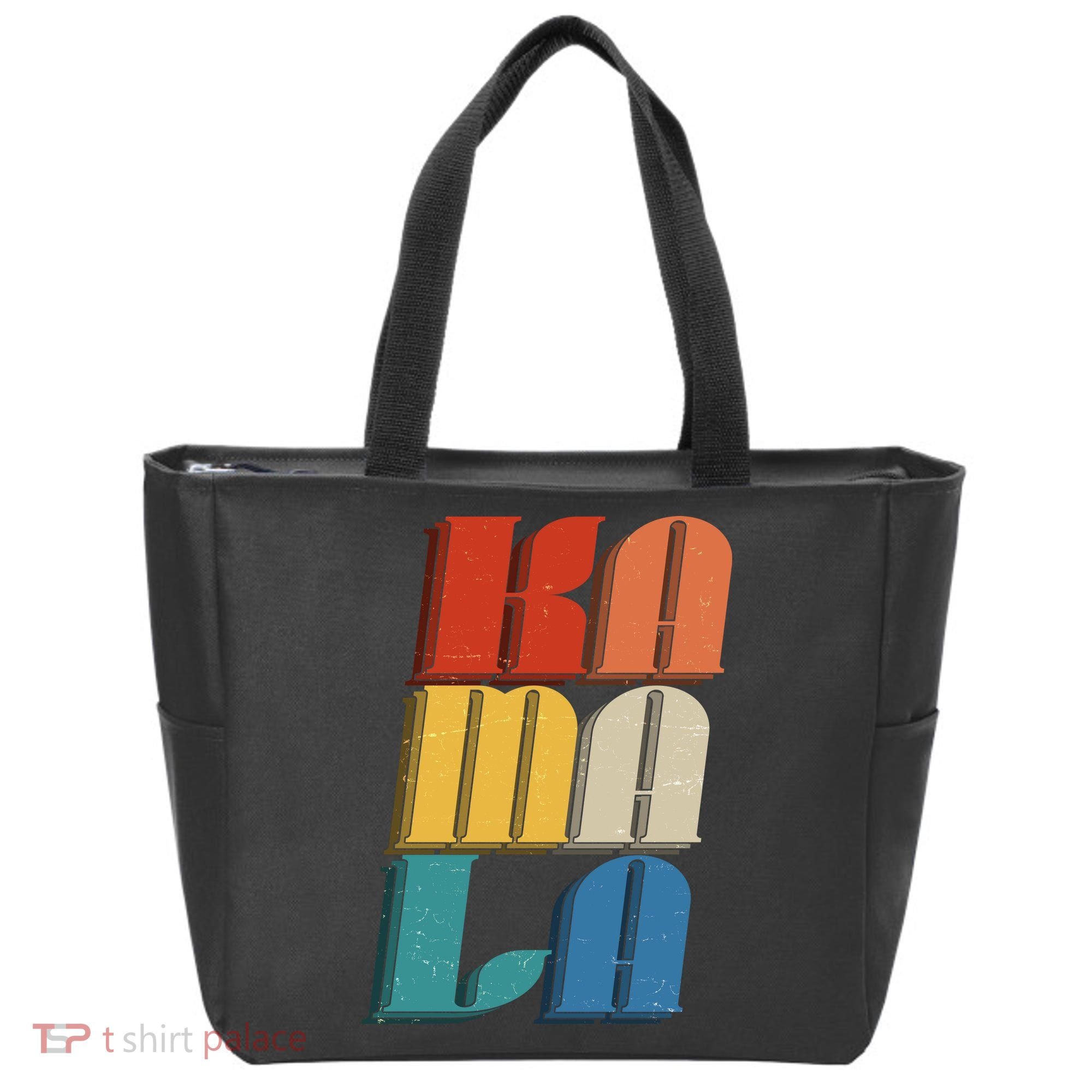 Retro Styled Text Kamala Harris Tote Bag