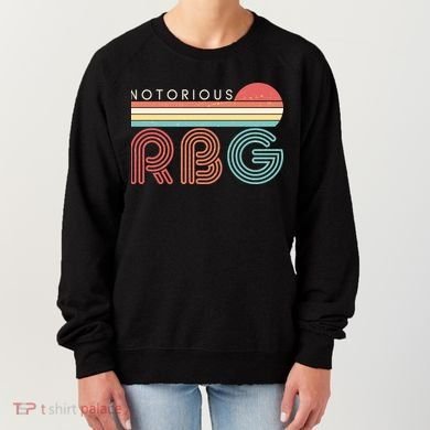 Retro Sun Notorious RBG Ruth Bader Ginsburg Tribute Women's Sweatshirt