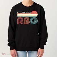 Retro Sun Notorious RBG Ruth Bader Ginsburg Tribute Women's Sweatshirt thumb 0