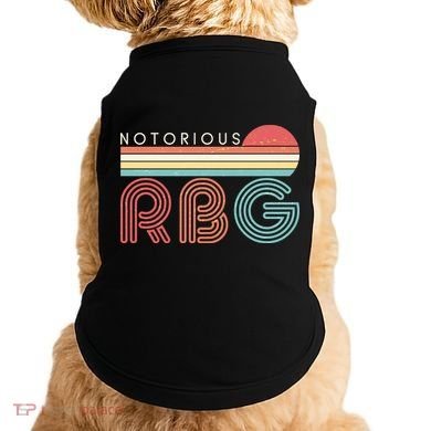 Retro Sun Notorious RBG Ruth Bader Ginsburg Tribute Doggie Tank