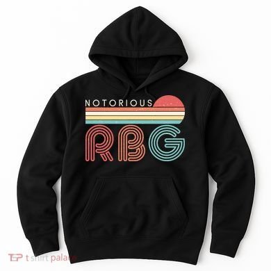 Retro Sun Notorious RBG Ruth Bader Ginsburg Tribute Hoodie