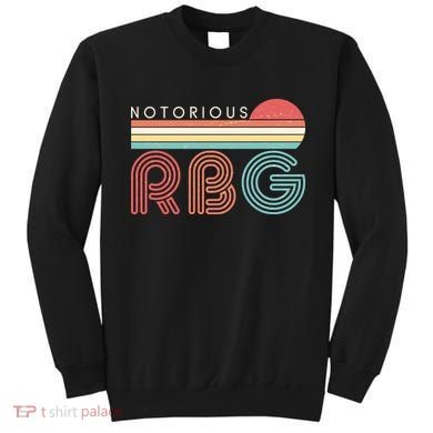 Retro Sun Notorious RBG Ruth Bader Ginsburg Tribute Sweatshirt