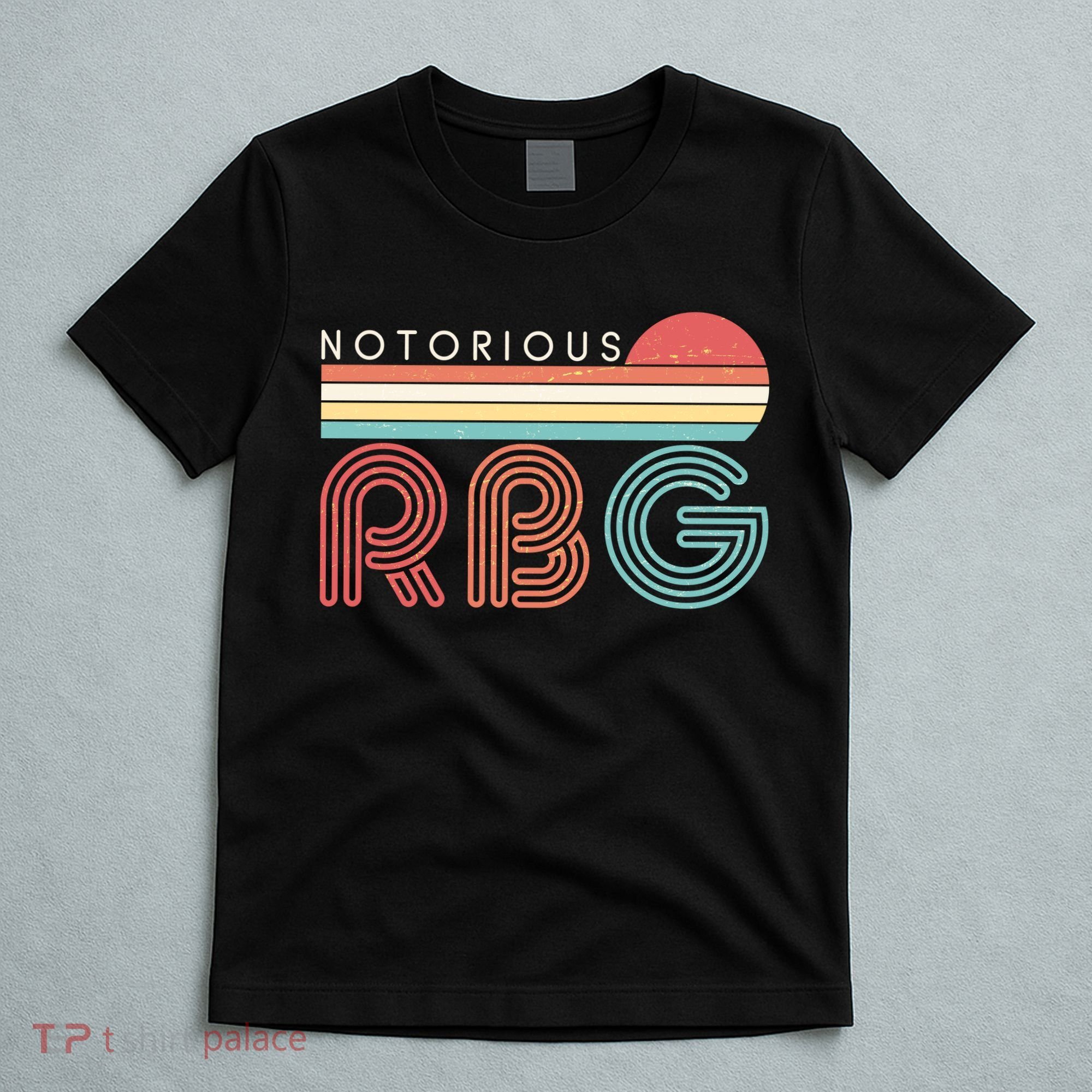 Retro Sun Notorious RBG Ruth Bader Ginsburg Tribute T-Shirt