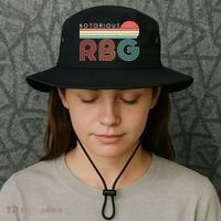 Retro Sun Notorious RBG Ruth Bader Ginsburg Tribute Bucket Hat thumb 3