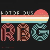 Retro Sun Notorious RBG Ruth Bader Ginsburg Tribute Mousepad thumb 1