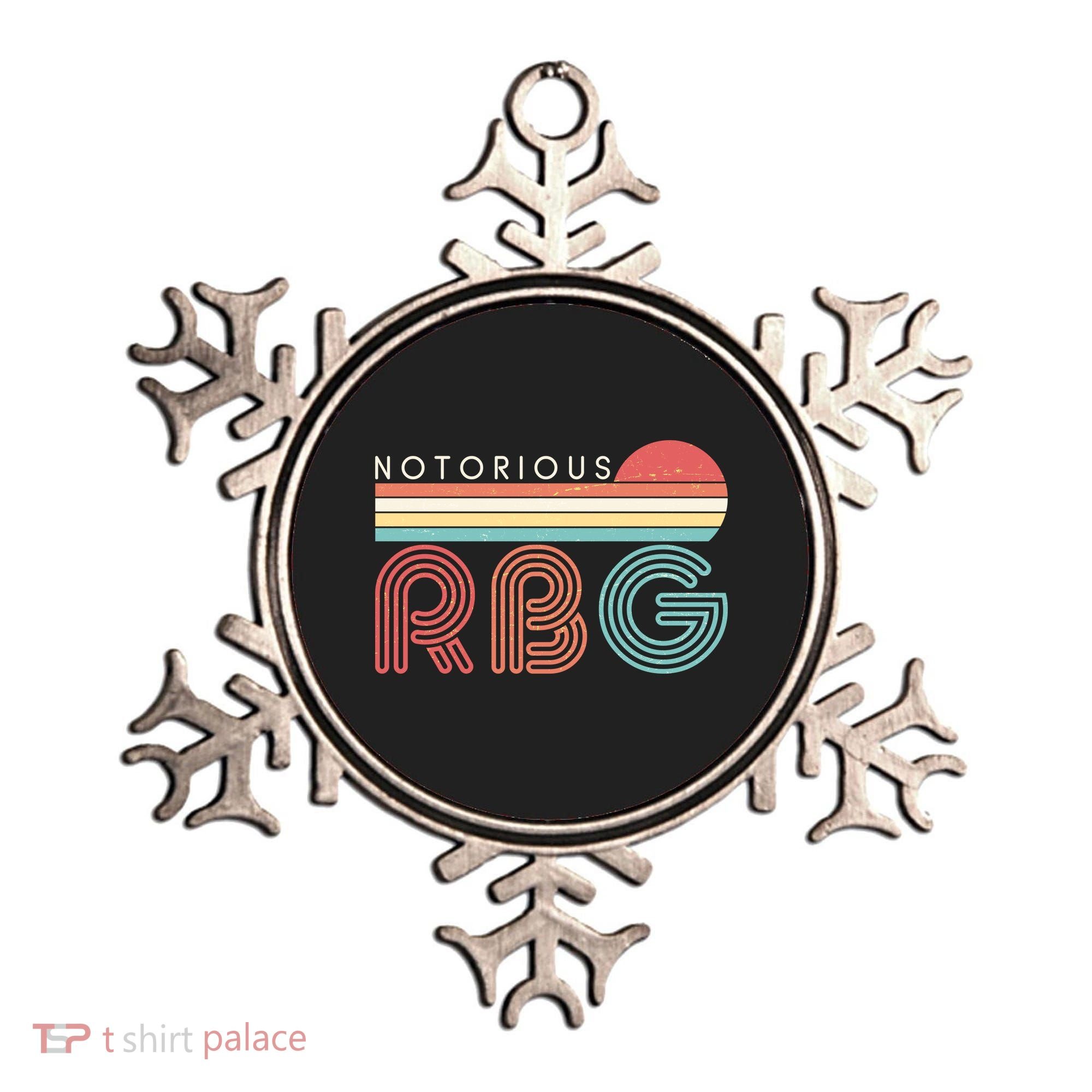Retro Sun Notorious RBG Ruth Bader Ginsburg Tribute Ornament