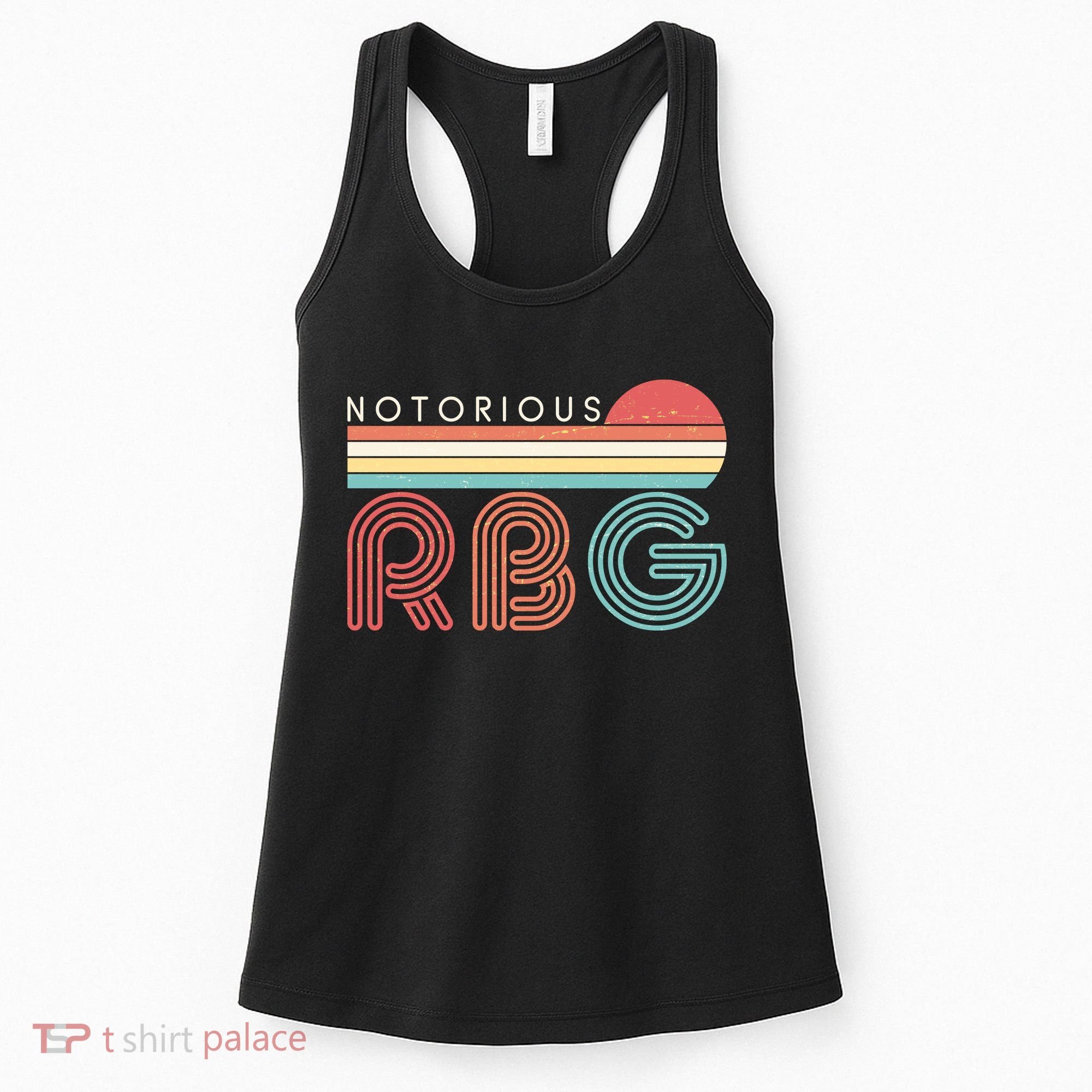Retro Sun Notorious RBG Ruth Bader Ginsburg Tribute Women's Tank Top