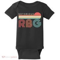 Retro Sun Notorious RBG Ruth Bader Ginsburg Tribute Baby Bodysuit thumb 0