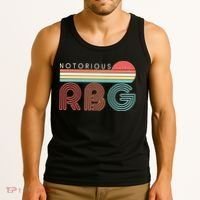 Retro Sun Notorious RBG Ruth Bader Ginsburg Tribute Tank Top thumb 3