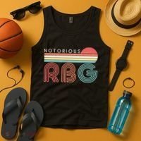 Retro Sun Notorious RBG Ruth Bader Ginsburg Tribute Tank Top thumb 4