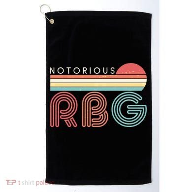 Retro Sun Notorious RBG Ruth Bader Ginsburg Tribute Golf Towel