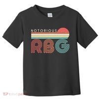 Retro Sun Notorious RBG Ruth Bader Ginsburg Tribute Toddler T-Shirt thumb 0