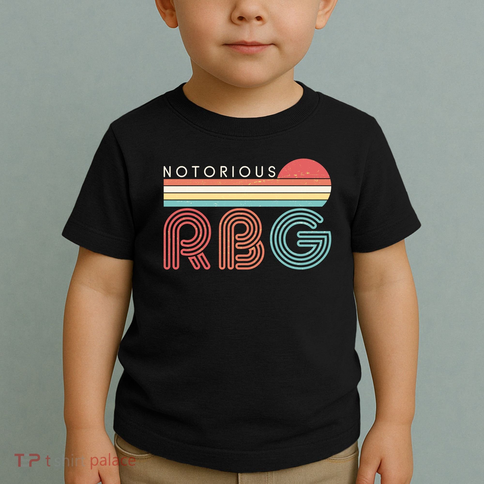 Retro Sun Notorious RBG Ruth Bader Ginsburg Tribute Toddler T-Shirt