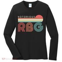 Retro Sun Notorious RBG Ruth Bader Ginsburg Tribute Women's Long Sleeve Shirt thumb 0