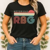 Retro Sun Notorious RBG Ruth Bader Ginsburg Tribute Women's T-Shirt thumb 2