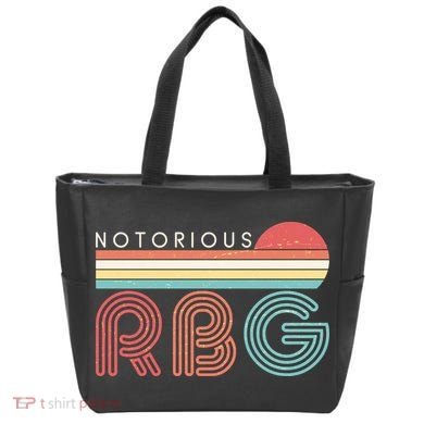 Retro Sun Notorious RBG Ruth Bader Ginsburg Tribute Tote Bag