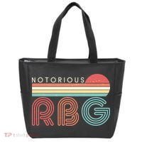 Retro Sun Notorious RBG Ruth Bader Ginsburg Tribute Tote Bag thumb 0