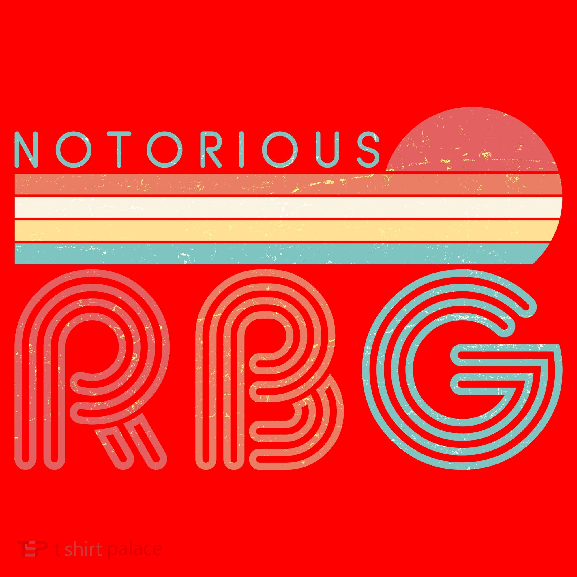 Retro Sun Notorious RBG Ruth Bader Ginsburg Tribute Santa Hat