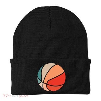 Retro Sunset Basketball Beanie
