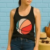 Retro Sunset Basketball Women's Tank Top thumb 2