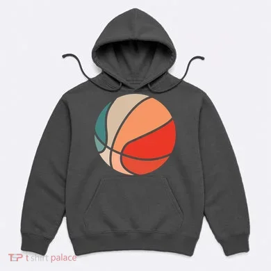 Retro Sunset Basketball Hoodie