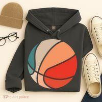 Retro Sunset Basketball Hoodie thumb 4