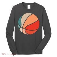 Retro Sunset Basketball Long Sleeve Shirt thumb 0