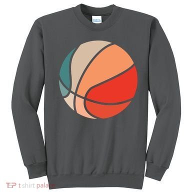 Retro Sunset Basketball Sweatshirt