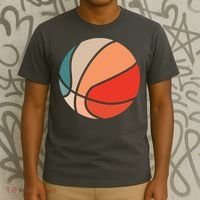 Retro Sunset Basketball T-Shirt thumb 3