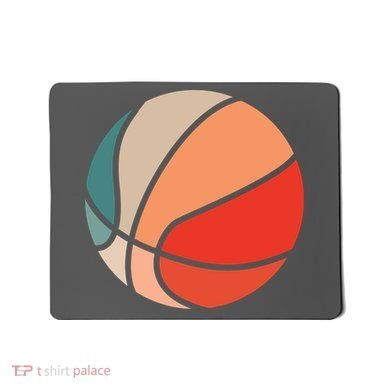 Retro Sunset Basketball Mousepad