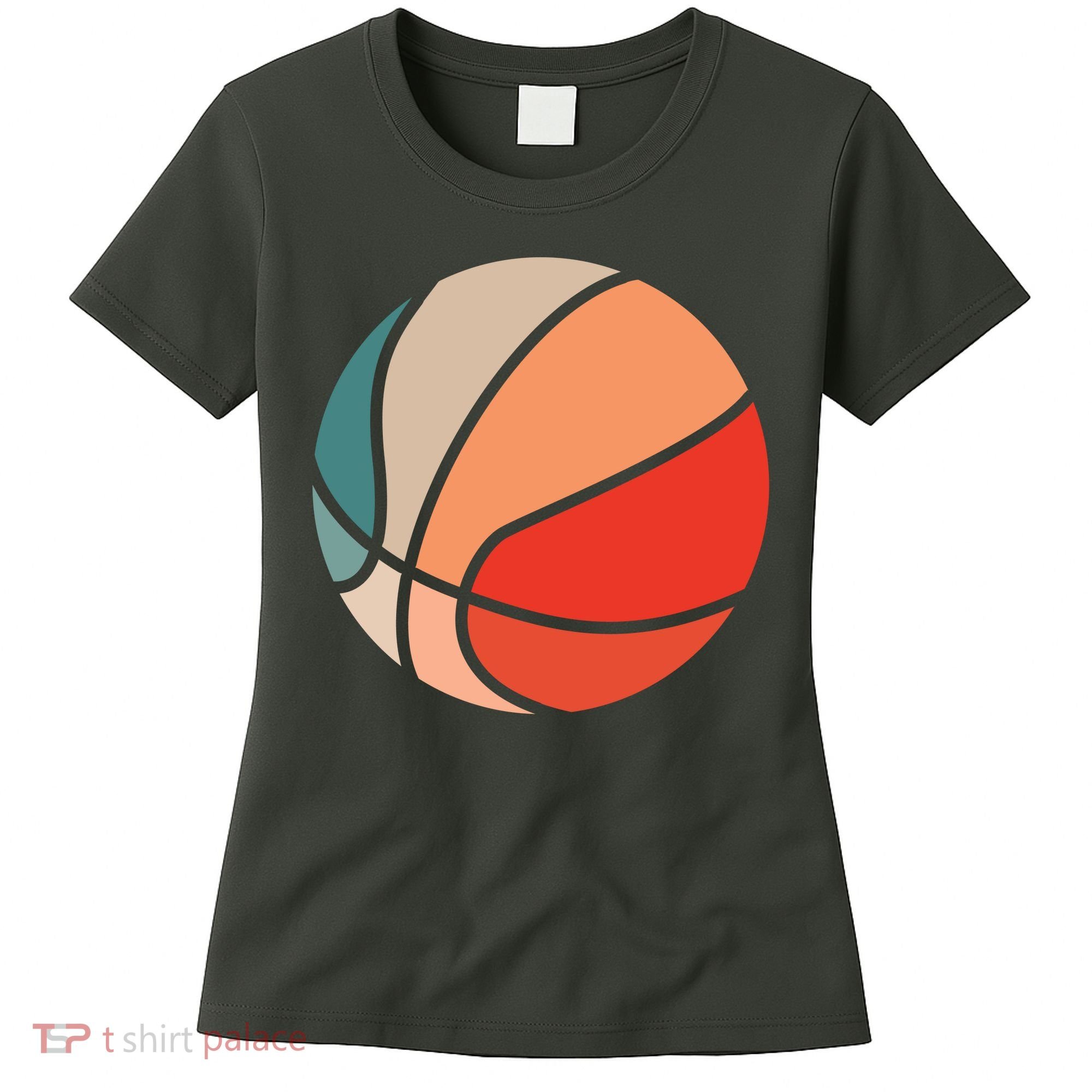 Retro Sunset Basketball Women's T-Shirt