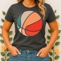 Retro Sunset Basketball Women's T-Shirt thumb 2