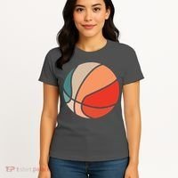 Retro Sunset Basketball Women's T-Shirt thumb 4