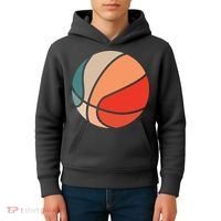 Retro Sunset Basketball Kids Hoodie thumb 4