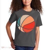 Retro Sunset Basketball Kids T-Shirt thumb 2
