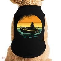Retro Sunset Boat Doggie Tank thumb 0