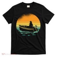 Retro Sunset Boat T-Shirt thumb 0