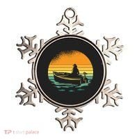 Retro Sunset Boat Ornament thumb 0
