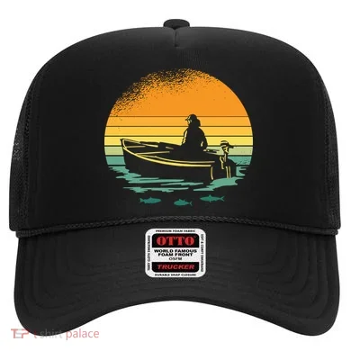 Retro Sunset Boat Hat