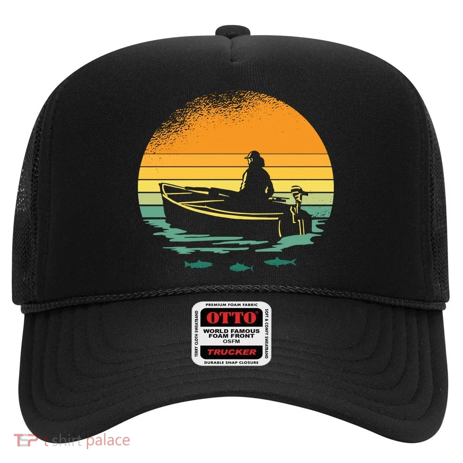 Retro Sunset Boat Hat