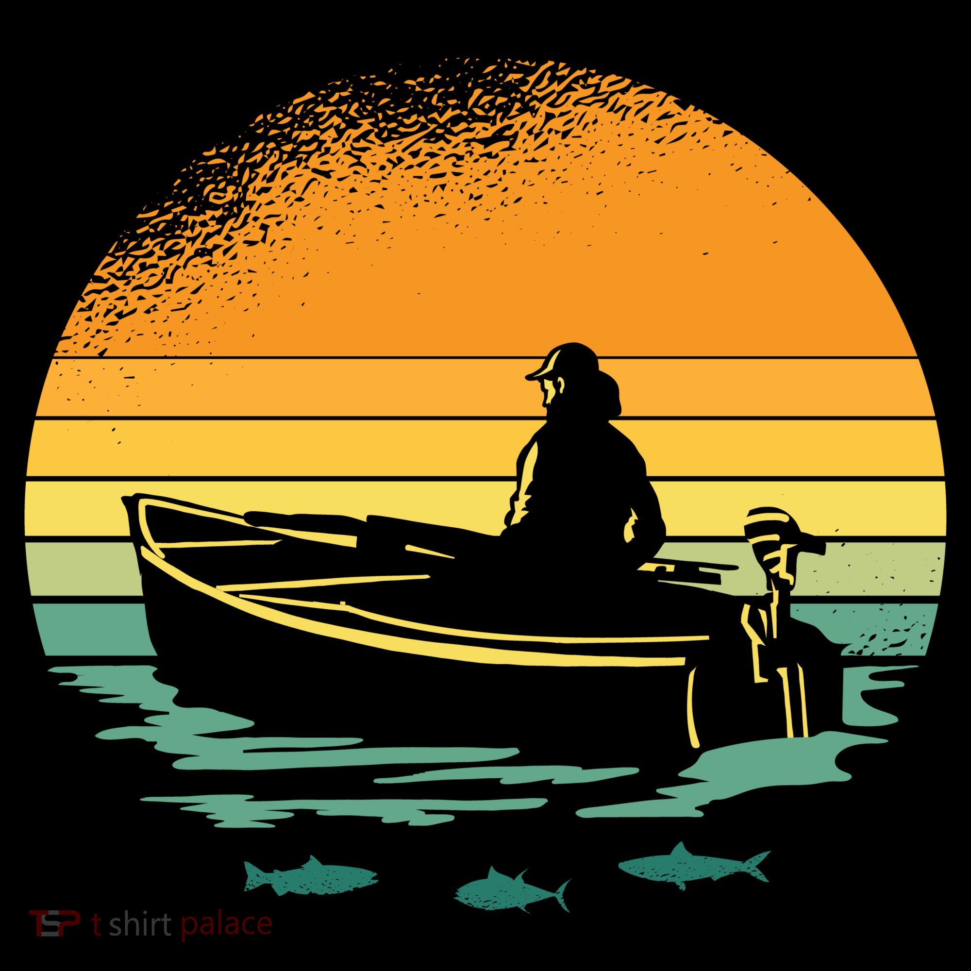 Retro Sunset Boat Toddler Hoodie