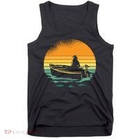 Retro Sunset Boat Tank Top thumb 0