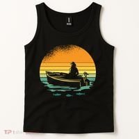 Retro Sunset Boat Tank Top thumb 2